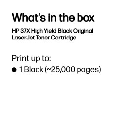 HP Toner Black CF237X - Original sort toner